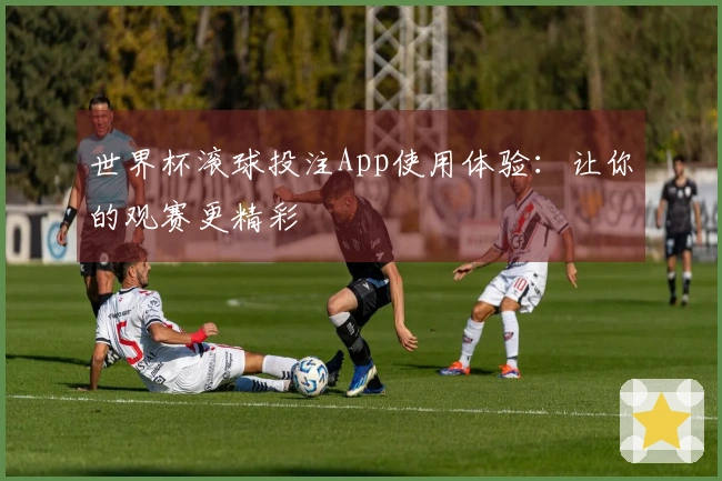 世界杯滚球投注App使用体验：让你的观赛更精彩